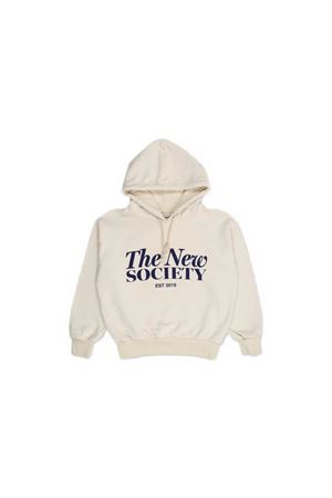 felpa in cotone bianco THE NEW SOCIETY KIDS | S26AHB1P572ECRU